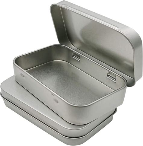 small steel containers with lids